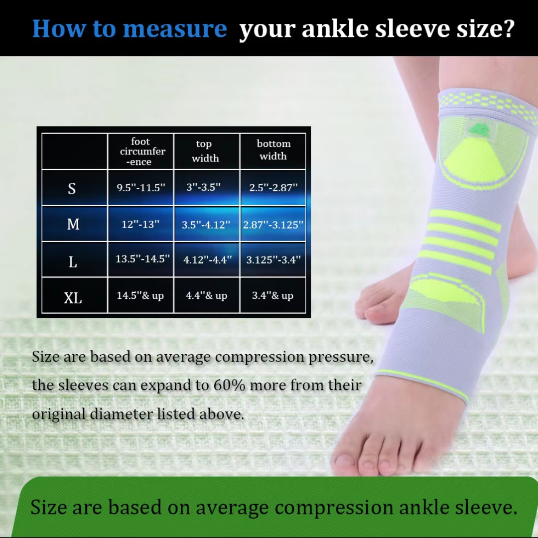 Wear Compression Foot & Ankle Brace Socks for Sprained Ankle Compression Sleeve - Plantar Fasciitis Relief Brace, Foot Support for Women & Men - Tendonitis & Arthritis Foot Sleeve, Stabilizing Ankle Wrap